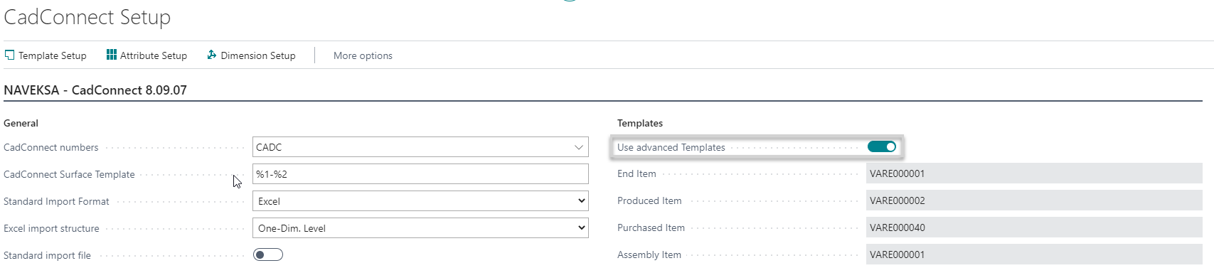 How to use the ADVANCED TEMPLATE