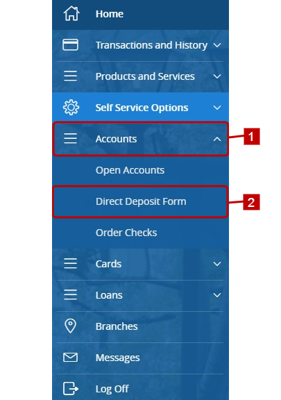 direct deposit form digital banking user guide 1