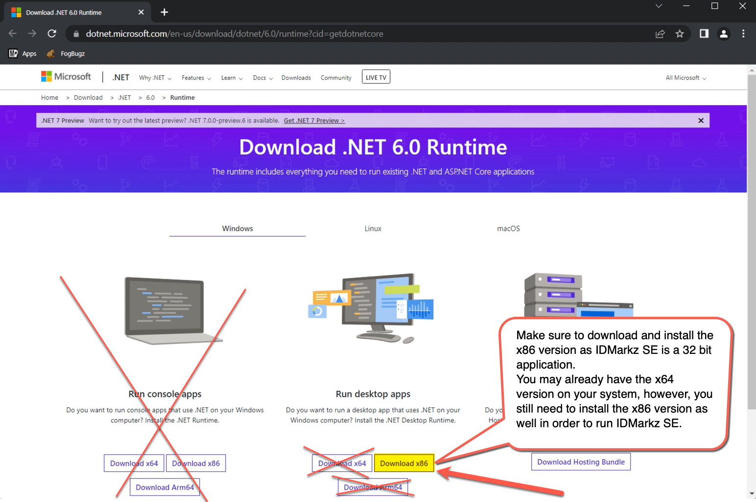 Windowsdesktop runtime 6.0 36 win x64
