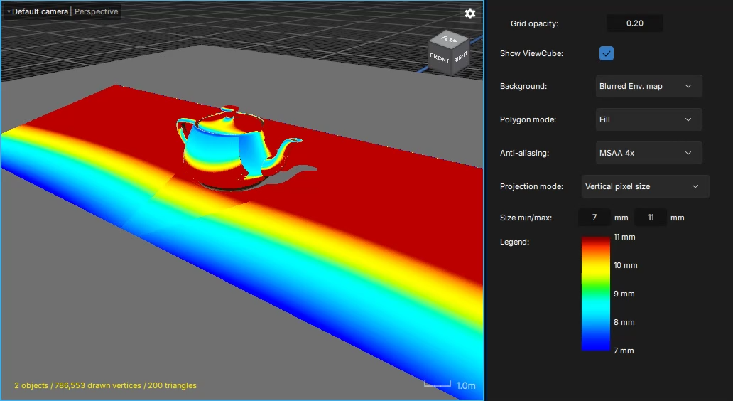 3D View settings - Modulo Kinetic user manual - V7