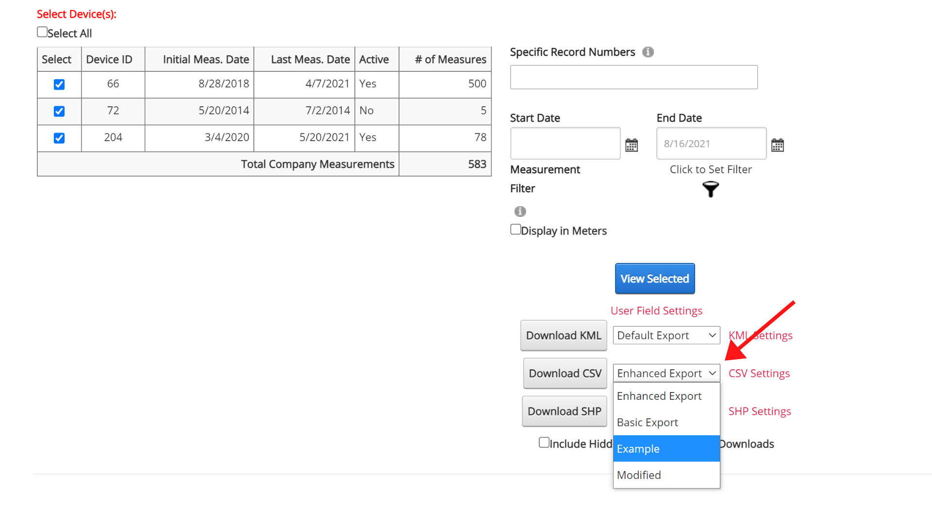 CSV Export - SL-DOG Users Manual - 1