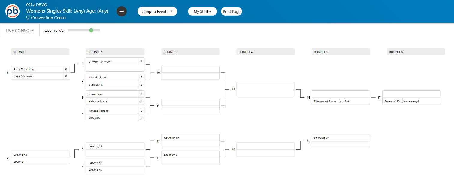 Single-Elimination Bracket