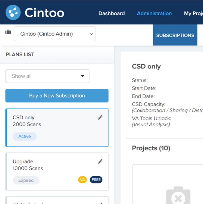 Usage Reports Cintoo Cloud User Guide 1