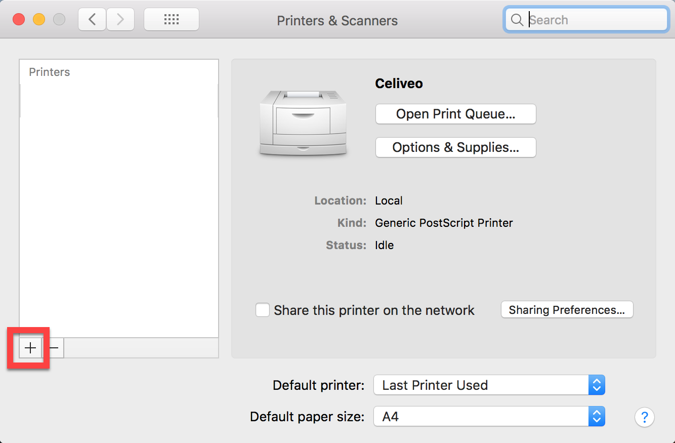 Add a Celiveo Shared Virtual Printer to Web Admin - Celiveo 8 - Ver