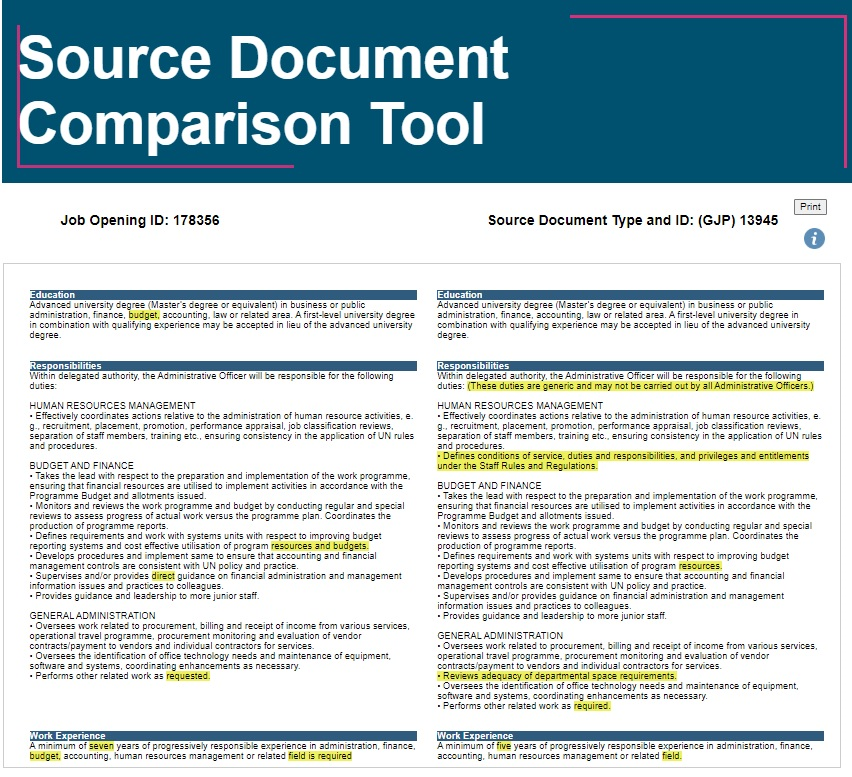 Tip 2.9 Source Document Comparison Tool Staff Selection System Dec