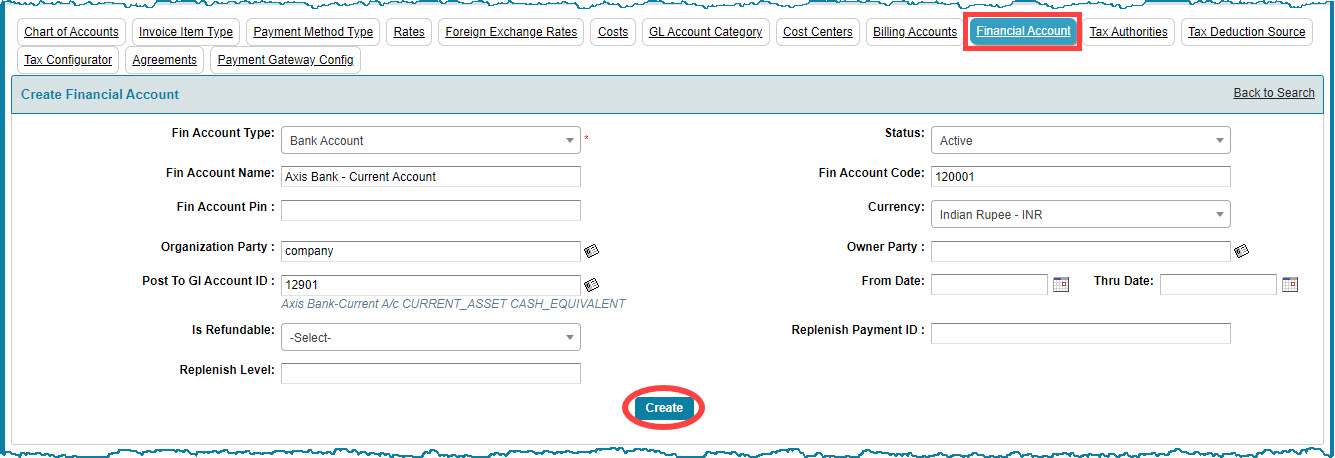 Banking and Money Accounts - Crest ERP User Manual - 1.0