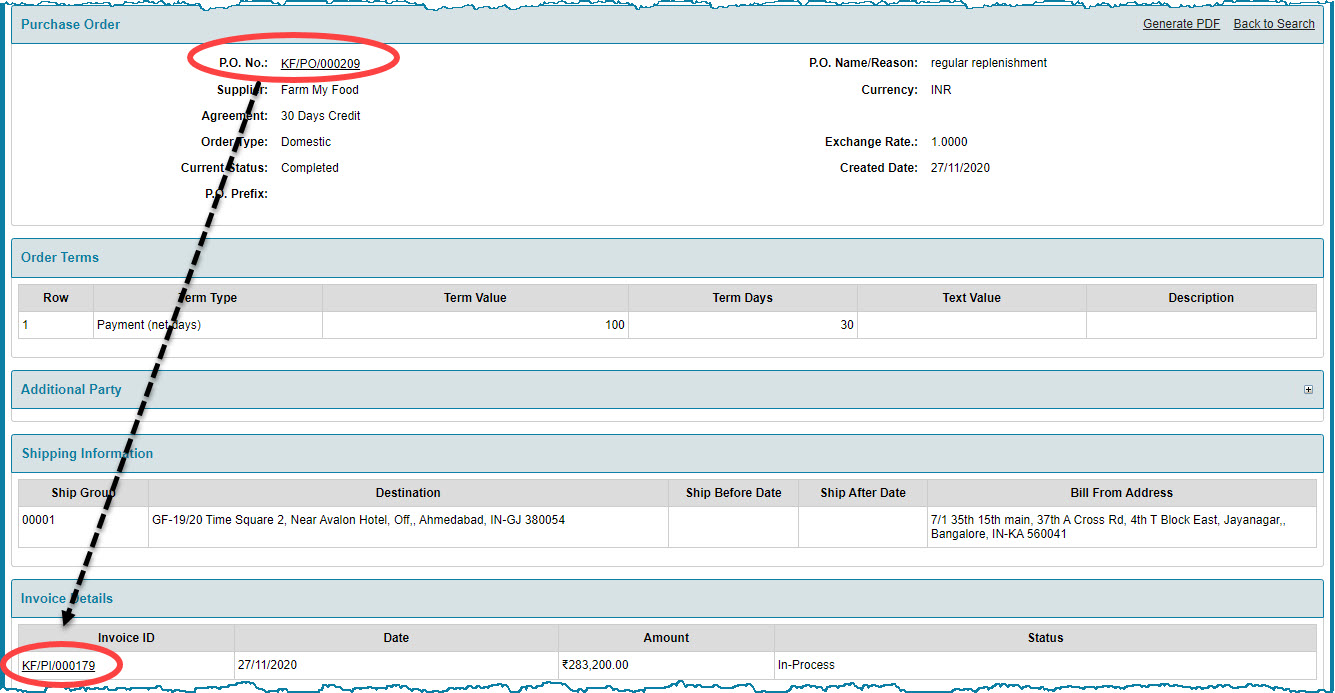 Purchase Invoice Booking Crest Erp User Manual