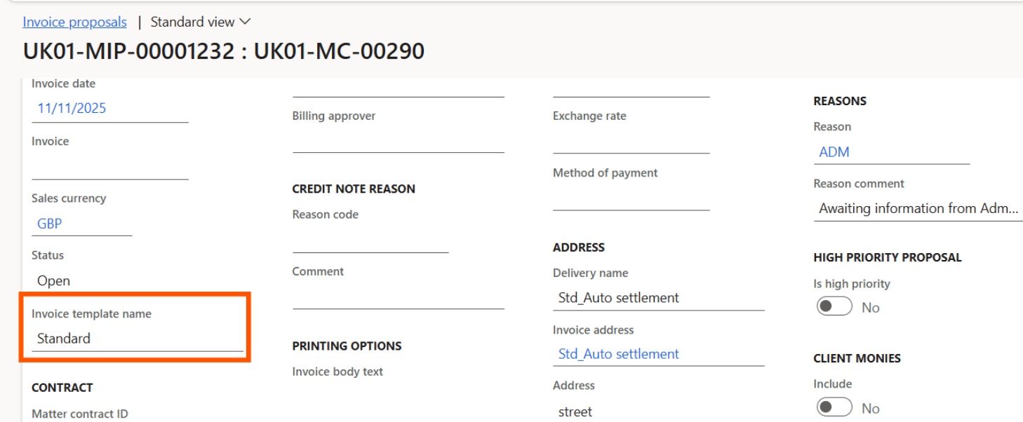 Legal entity level control for evergreen invoice templates - sa.global ...
