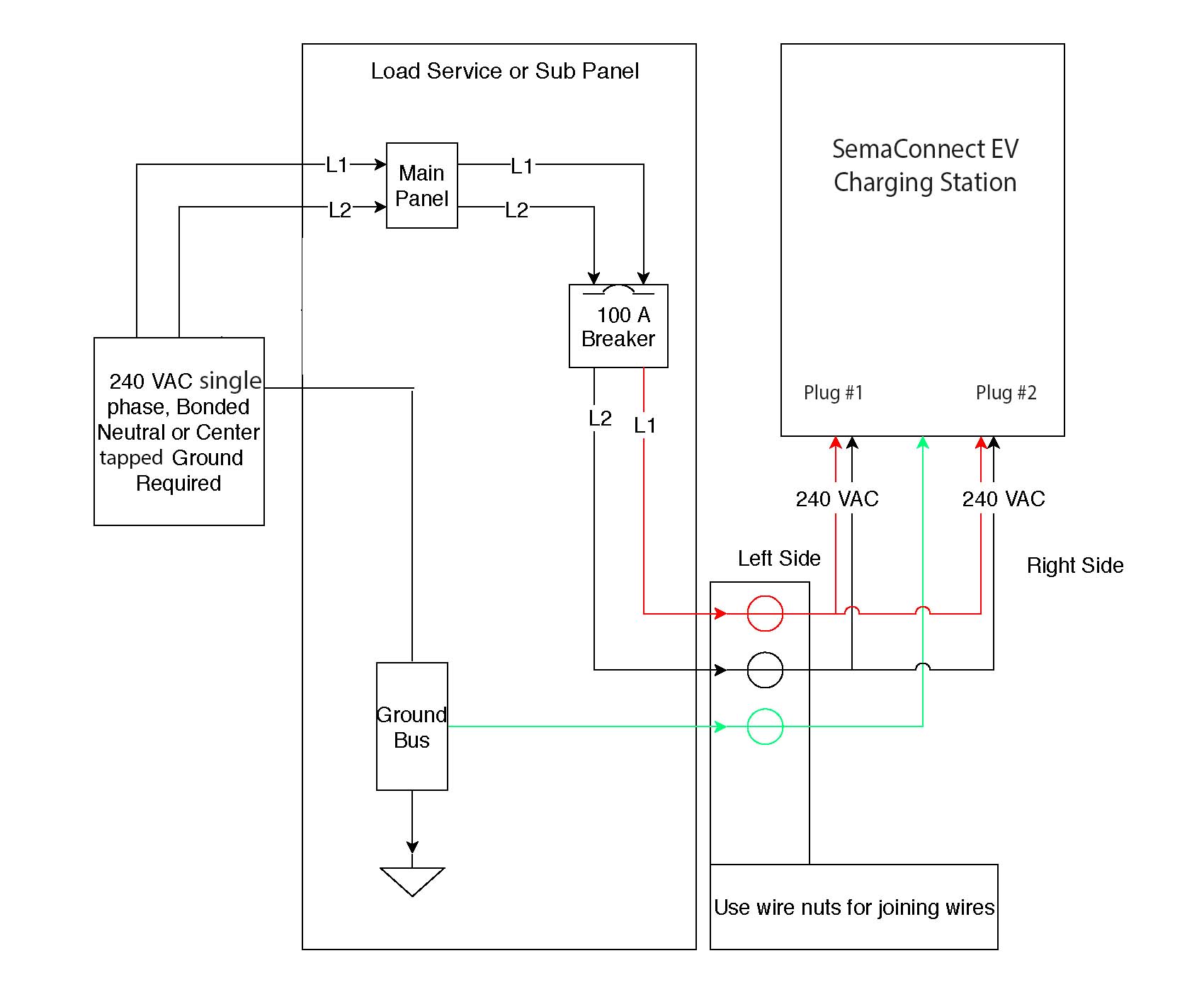 Wiring to Shared Power - Series 748 / 780 EV Charging Station - 48A ...