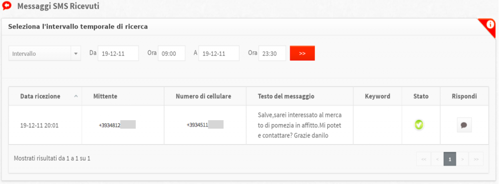 Ricezione Sms Guida D Utilizzo 1