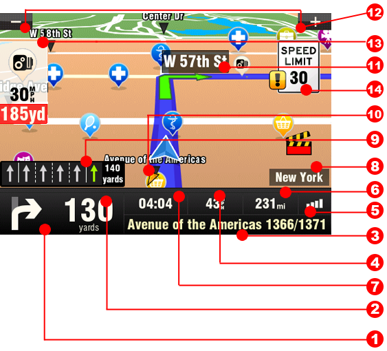 Turn by Turn Navigation - Sygic Fleet 2D Navigation - 1