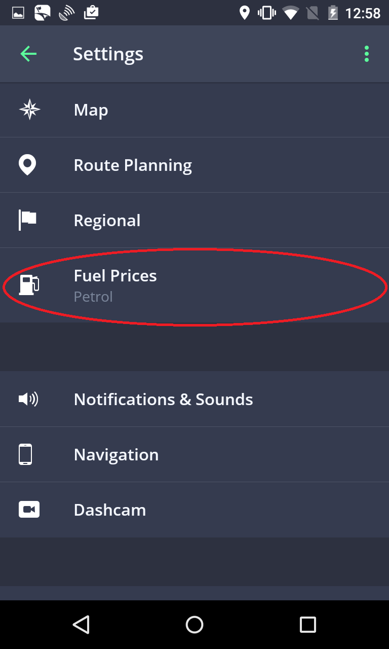 Fuel Prices Sygic GPS Navigation for - 16.4.