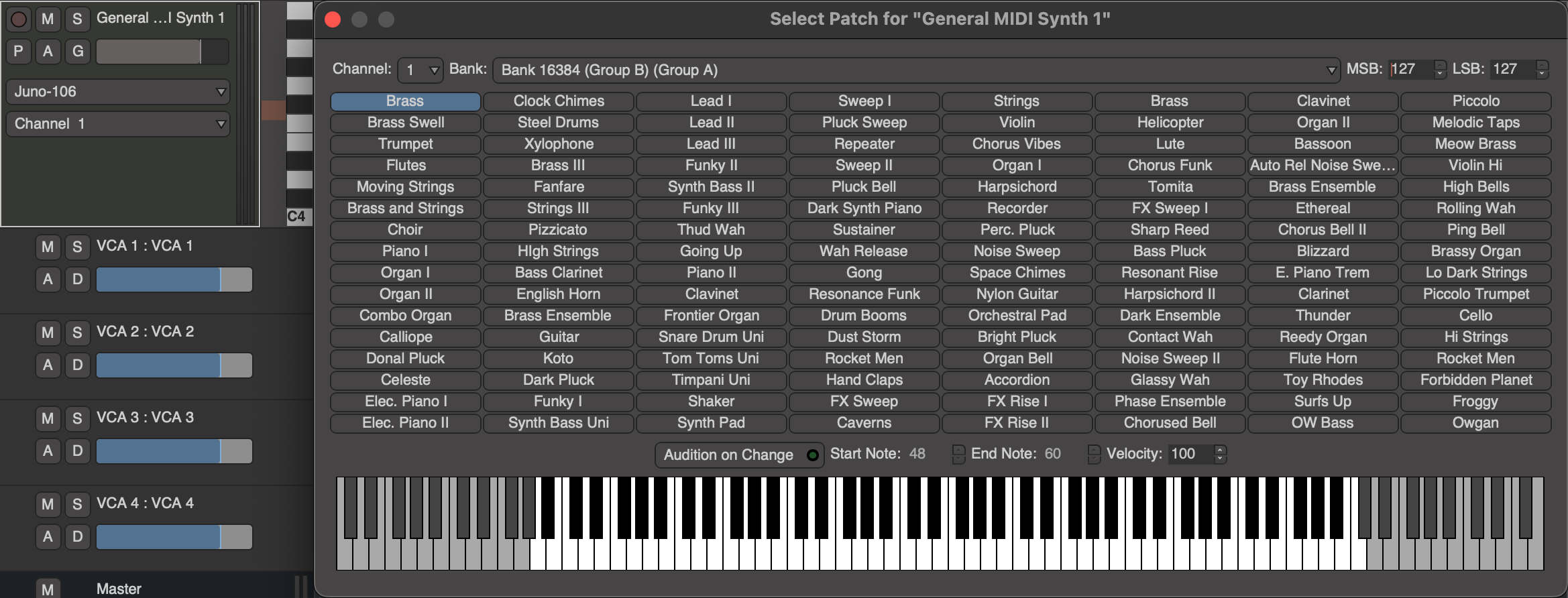 Setting MIDI Patches for a Clip - Mixbus - 11