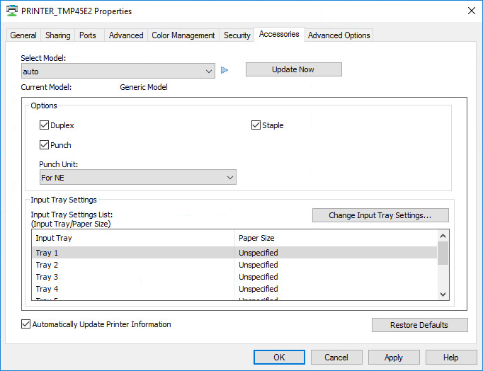 using generic pcl driver for mac printer