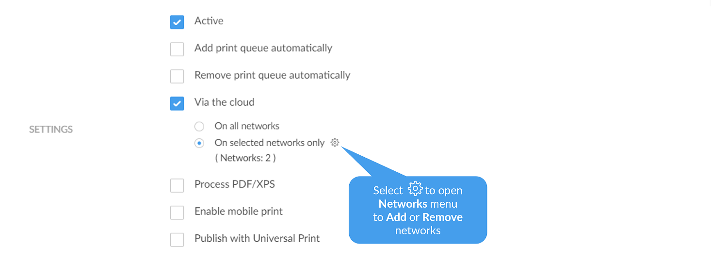 How to enable printing via the cloud - Printix Administrator Manual -