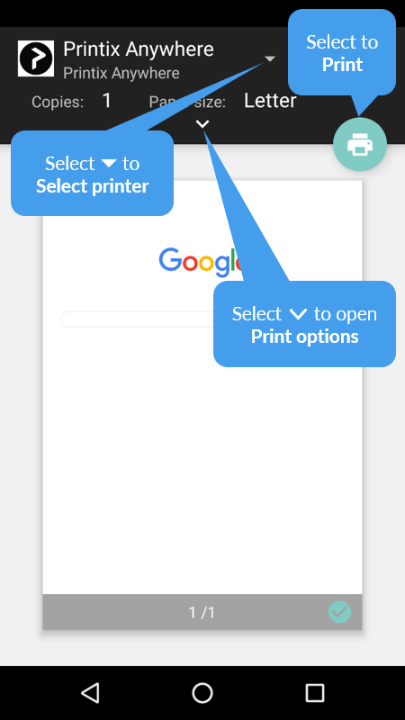 Spelling Ten einde raad vers How to print from Android phone and tablet - Printix User Manual - 1