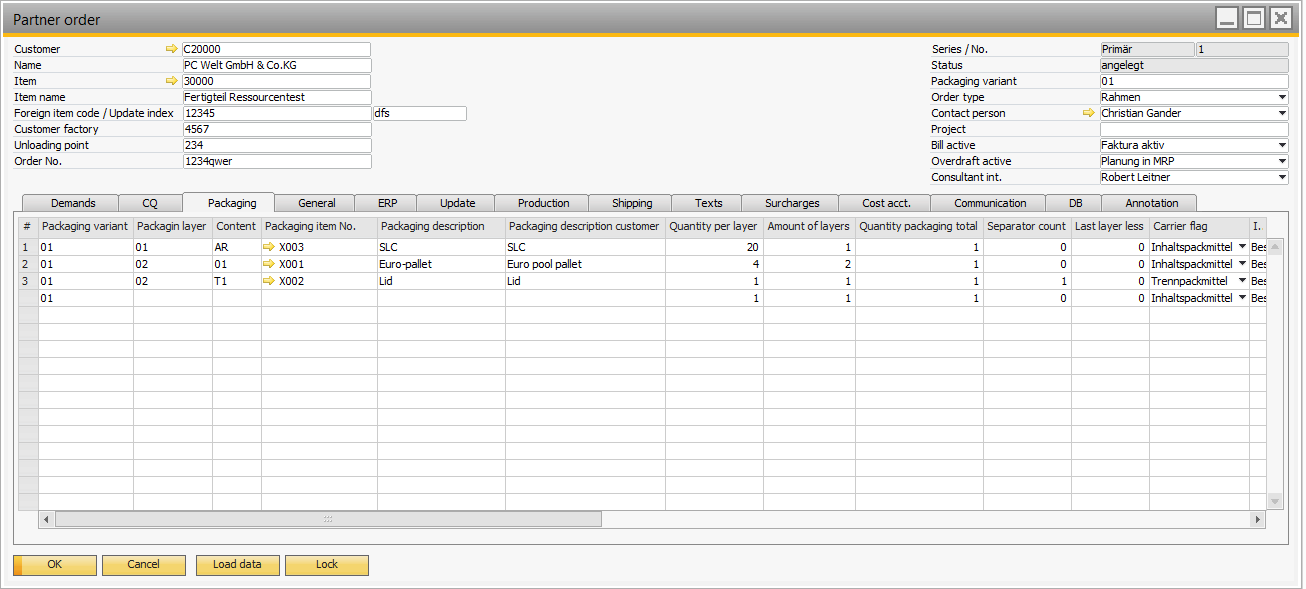 Packaging Materials - SAP Documentation