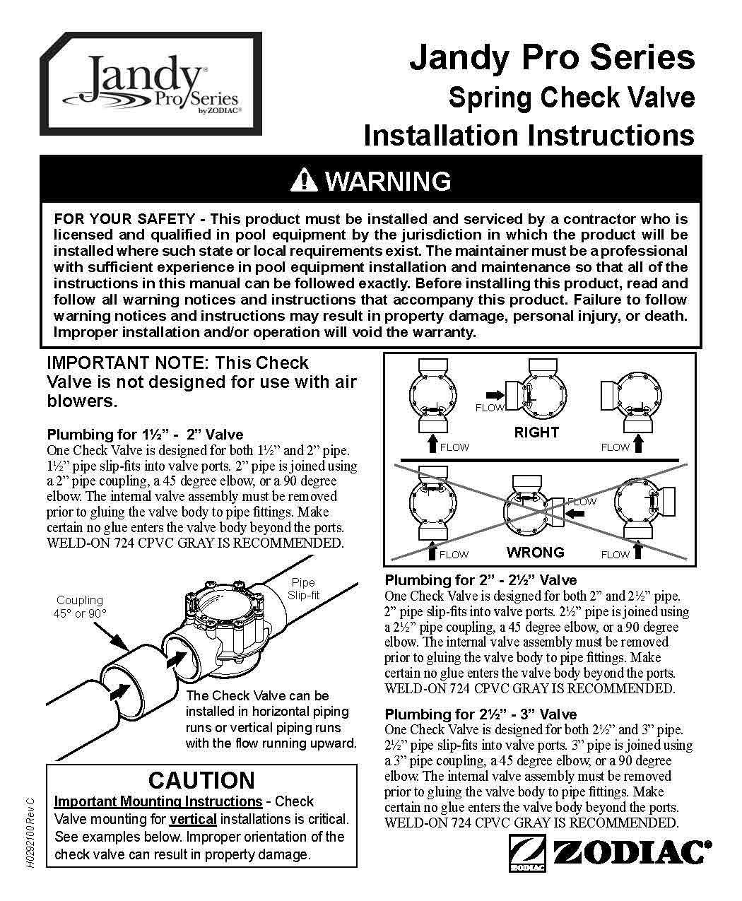 JANDY VALVES 4115 CCWP 1